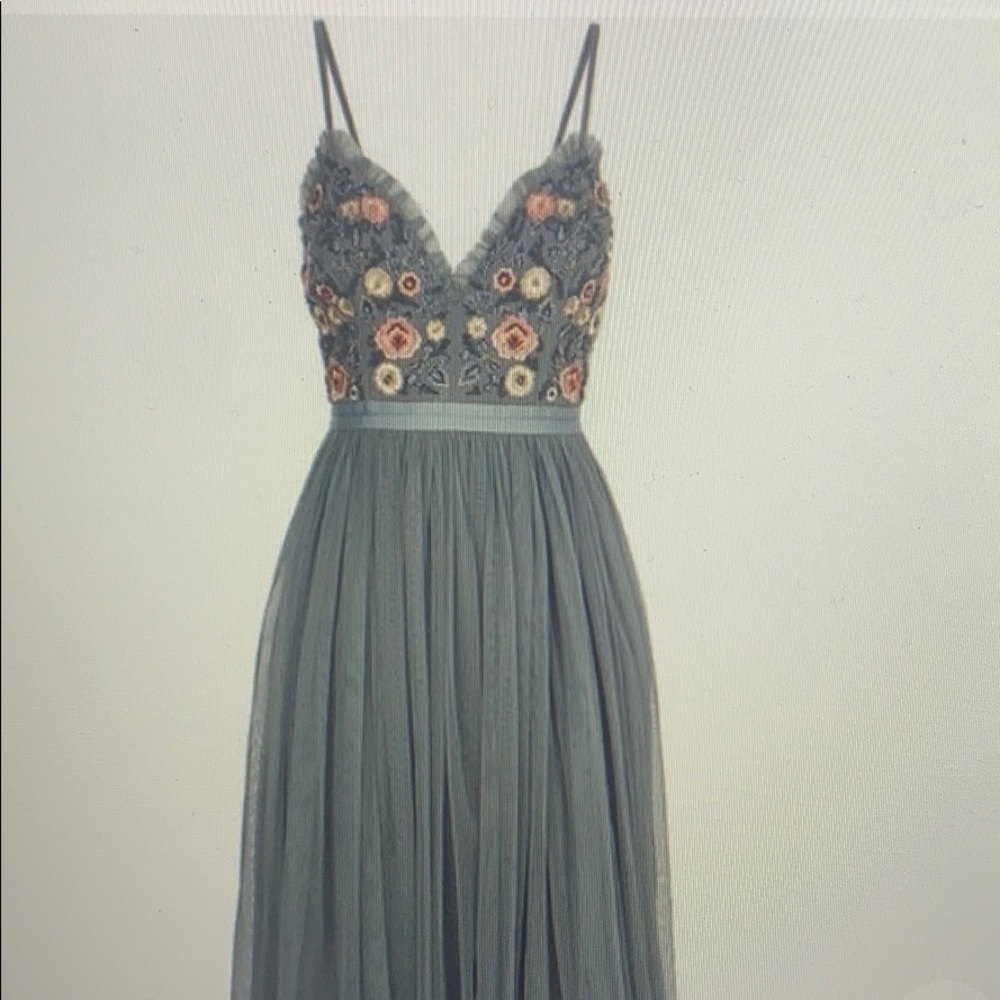 Needle and Thread Floral Embroidery Midi Dress